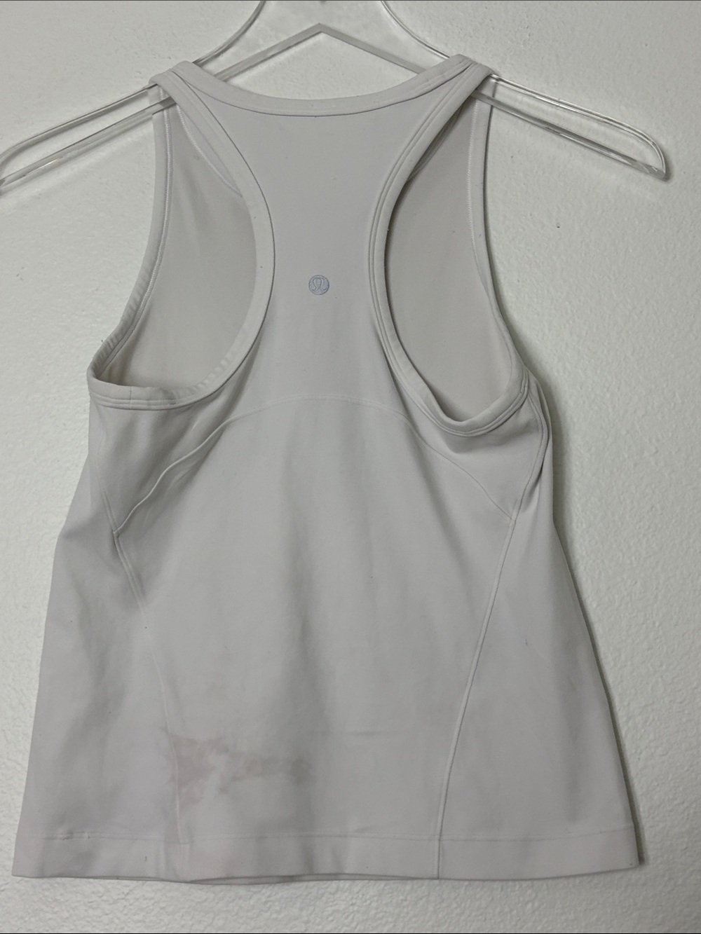 lululemon athletica White Scoop Neck Tank Top